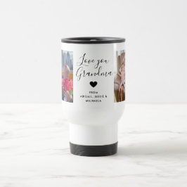 Taza De Viaje Ama Abuelo | Dos textos manuscritos fotográficos