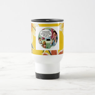 TAZA DE VIAJE AMA DE CASA RETRA "CHILDPROOFED OILCLOTH DE LA