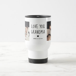Taza De Viaje Ama tu abuela   Dos textos manuscritos fotográfico
