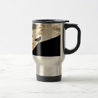 Taza De Viaje Amanecer de las gaviotas marinas