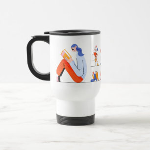 Taza De Viaje amante de los libros ‌