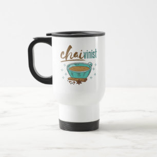 Taza De Viaje Amante del té Chai "Chaivinista" 