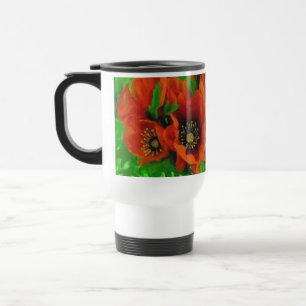 Taza De Viaje Amapolas rojas