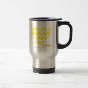 Taza De Viaje Amarillo 4 del zigzag