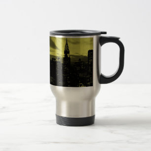 Taza De Viaje Amarillo dorado de Nueva York