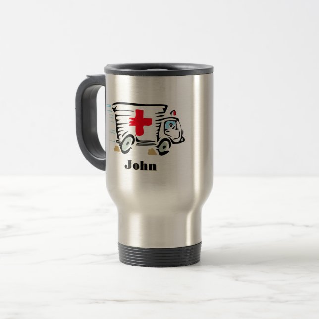 Taza De Viaje Ambulancia Medicina paramédica (Anverso izquierdo)