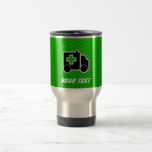 Taza De Viaje Ambulancia; verde