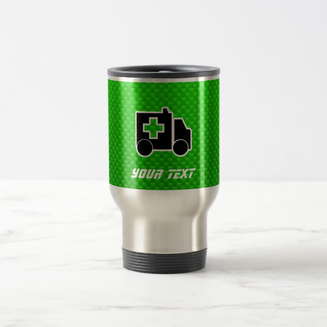 Taza De Viaje Ambulancia; verde (Centro)
