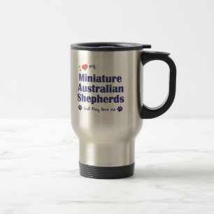 Taza De Viaje Ame a mis pastores australianos miniatura