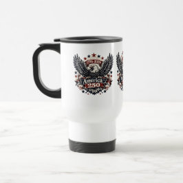 Taza De Viaje América Vintage 250 Águila Calva 1776-2026 Patriót