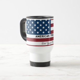 Taza De Viaje American Freedom Personalized Name