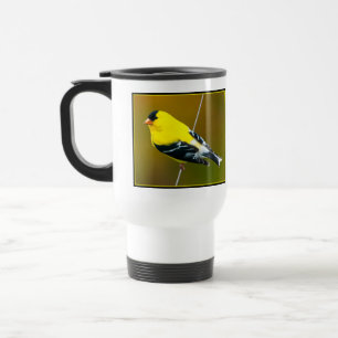 Taza De Viaje American Goldfinch - Fotografía original