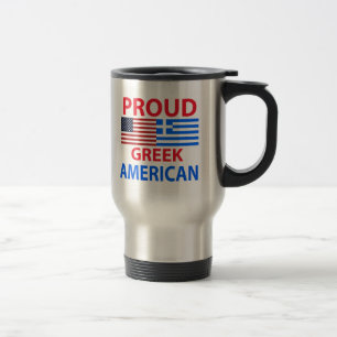 Taza De Viaje Americano griego orgulloso