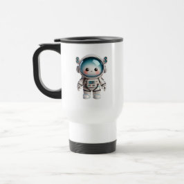 Taza De Viaje Amigo espacial adorable en el futurista