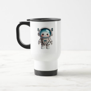 Taza De Viaje Amigo espacial adorable en el futurista