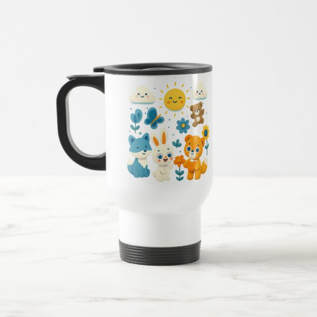 Taza de viaje Amigos Caprichosos del Bosque (Izquierda)