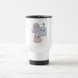 Taza De Viaje Amigos fantasmas pastelitos de Halloween