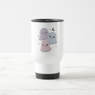 Taza De Viaje Amigos fantasmas pastelitos de Halloween