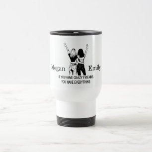 Taza De Viaje Amigos Locos Personalizados