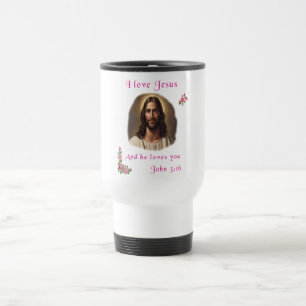 Taza De Viaje Amo a Jesús