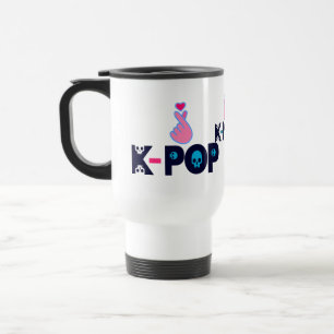 Taza De Viaje ♥ amo a KPop Fabulous Commuter y