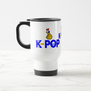 Taza De Viaje ♥ amo a KPop Fabulous Commuter y
