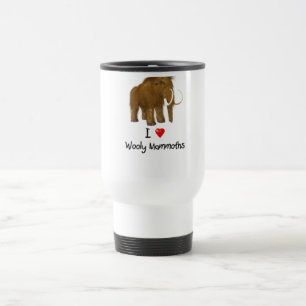 Taza De Viaje "Amo a las mamut lúgubres" Mamut lana