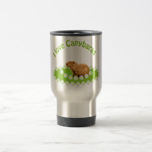 Taza De Viaje Amo a los carpinchos