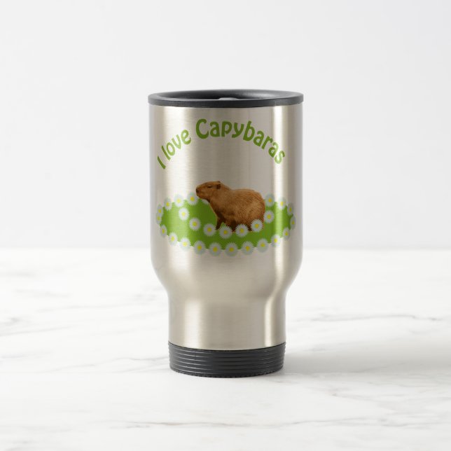 Taza De Viaje Amo a los carpinchos (Centro)