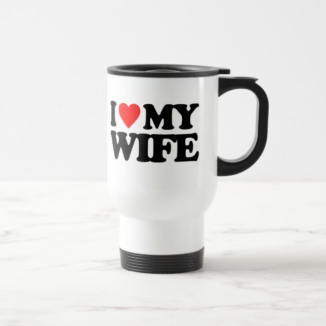 TAZA DE VIAJE AMO A MI ESPOSA (Derecha)
