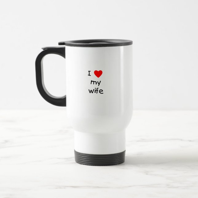 Taza De Viaje Amo a mi esposa (Izquierda)