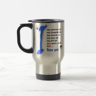 Taza De Viaje Amo a mi niño con autismo - diseñe la serie