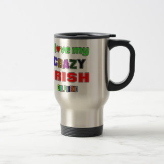 Taza De Viaje Amo a mi novia irlandesa loca