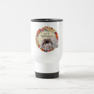 Taza De Viaje Amo a mi pequinés
