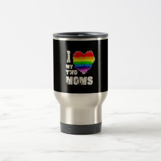 Taza De Viaje Amo A Mis Dos Madres