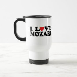 Taza De Viaje Amo a Mozart