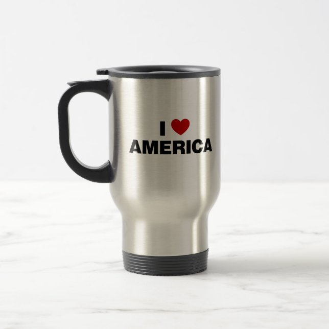 Taza De Viaje Amo América (Izquierda)