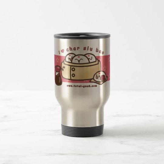 Taza De Viaje amo bao del siu del carbón de leña