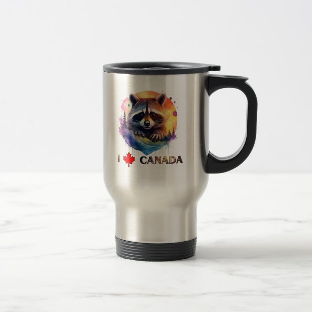 Taza De Viaje Amo Canadá (Derecha)