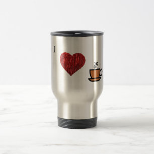 Taza De Viaje Amo el CAFÉ!!!!.
