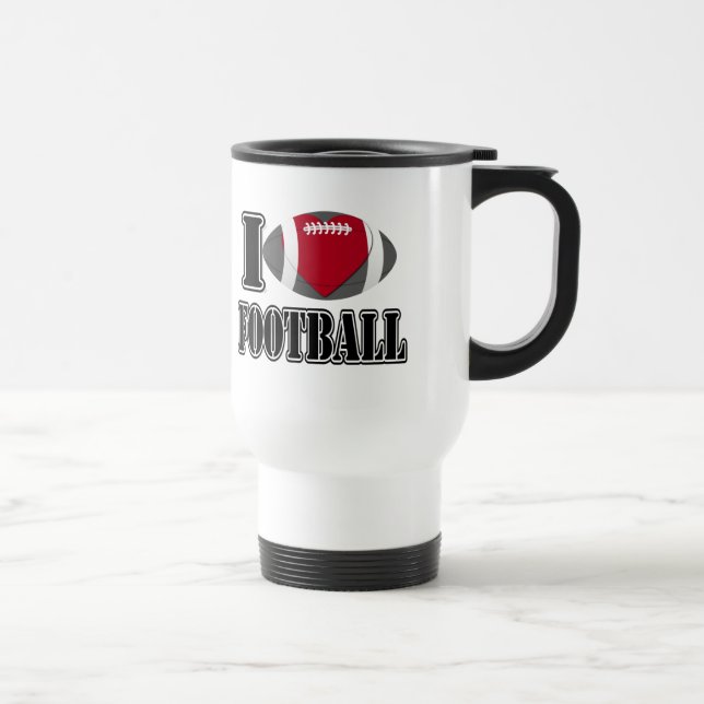 Taza De Viaje Amo el fútbol - Mugs (Derecha)