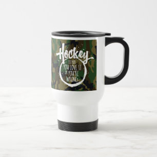 Taza De Viaje Amo el hockey