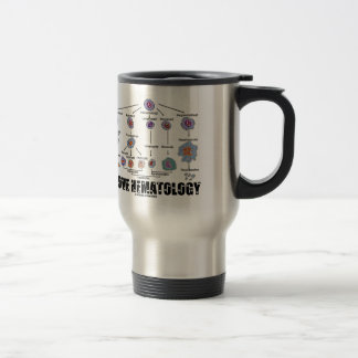 Taza De Viaje Amo la Hematología Lineaje de Células Sanguíneas