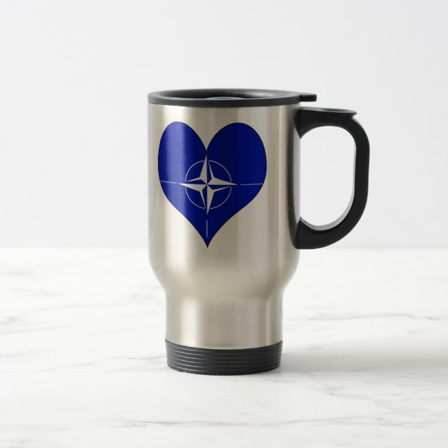 Taza De Viaje Amo la OTAN (Derecha)