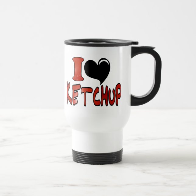 Taza De Viaje Amo la Salsa de Tomate (Derecha)
