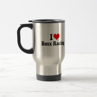 Taza De Viaje Amo las Carreras de Bmx