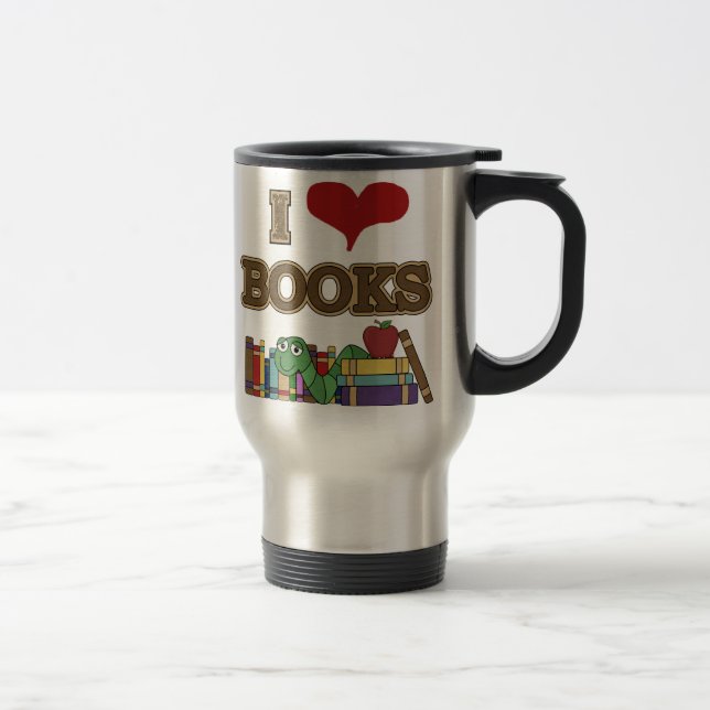 Taza De Viaje Amo los libros (Derecha)