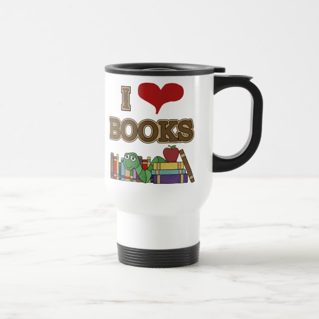 Taza De Viaje Amo los libros (Derecha)