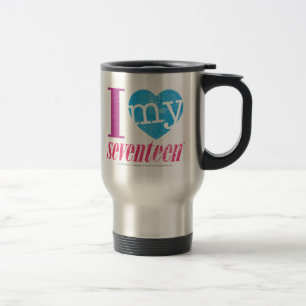 Taza De Viaje Amo mi 17 aguamarina