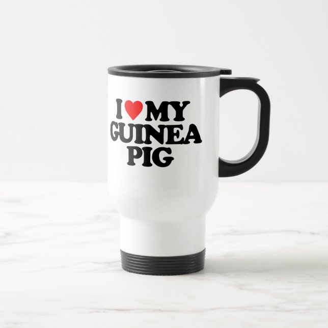 TAZA DE VIAJE AMO MI CONEJILLO DE INDIAS (Derecha)
